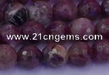 CTO612 15.5 inches 7mm faceted round tourmaline gemstone beads