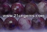 CTO616 15.5 inches 11mm faceted round tourmaline gemstone beads