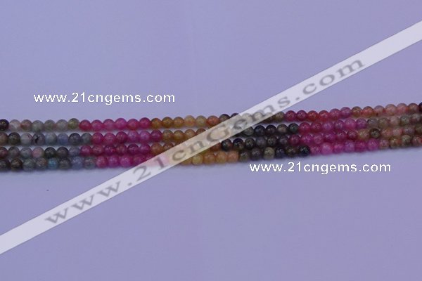 CTO631 15.5 inches 5mm round tourmaline gemstone beads wholesale