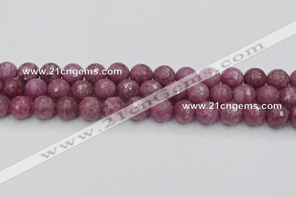 CTO660 15.5 inches 12mm faceted round Chinese tourmaline beads