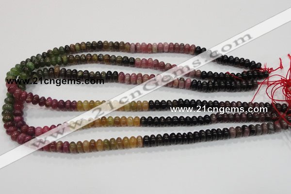 CTO69 15.5 inches 5*8mm rondelle natural tourmaline gemstone beads