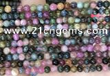 CTO695 15.5 inches 4mm round tourmaline gemstone beads