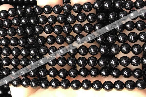 CTO701 15.5 inches 6mm round black tourmaline beads wholesale