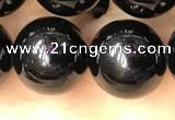 CTO704 15.5 inches 12mm round black tourmaline beads wholesale