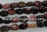 CTO71 15.5 inches 6*8mm nuggets natural tourmaline gemstone beads