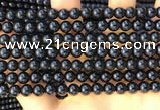 CTO711 15.5 inches 6mm round black tourmaline gemstone beads