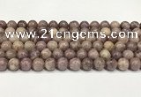 CTO721 15.5 inches 8mm round Chinese tourmaline beads