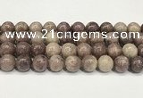 CTO723 15.5 inches 12mm round Chinese tourmaline beads