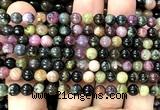 CTO746 15 inches 6mm round tourmaline gemstone beads