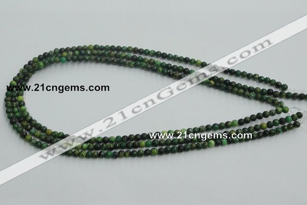 CTP01 15.5 inches 4mm round yellow green pine gemstone beads wholesale