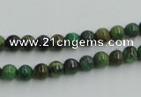 CTP02 15.5 inches 6mm round yellow green pine gemstone beads wholesale