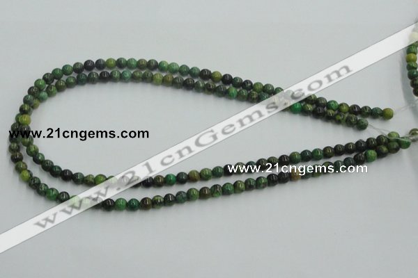 CTP02 15.5 inches 6mm round yellow green pine gemstone beads wholesale