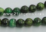 CTP04 15.5 inches 10mm round yellow green pine gemstone beads wholesale