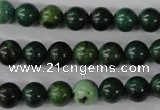 CTP202 15.5 inches 8mm round yellow pine turquoise beads wholesale