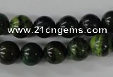 CTP203 15.5 inches 10mm round yellow pine turquoise beads wholesale