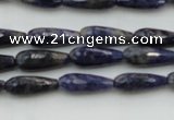 CTR04 15.5 inches 6*16mm faceted teardrop sodalite gemstone beads