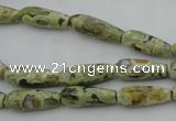 CTR09 15.5 inches 6*16mm faceted teardrop rhyolite gemstone beads