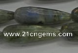 CTR147 15.5 inches 10*30mm faceted teardrop labradorite beads