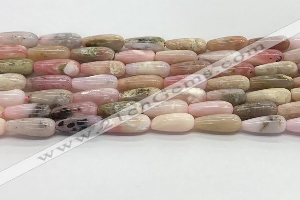 CTR150 15.5 inches 6*16mm teardrop natural pink opal beads