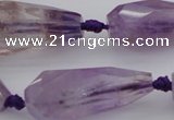 CTR210 15.5 inches 15*25mm - 16*40mm faceted teardrop ametrine beads