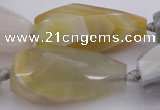 CTR212 15.5 inches 15*25mm - 16*40mm faceted teardrop Botswana agate beads