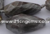 CTR214 15.5 inches 15*25mm - 16*40mm faceted teardrop labradorite beads