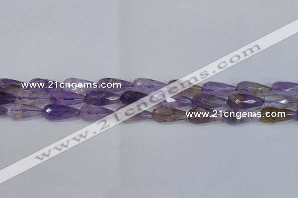 CTR300 15.5 inches 12*25mm faceted teardrop natural ametrine beads