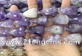 CTR354 15.5 inches 15*25mm faceted teardrop lavender amethyst beads