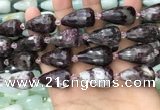 CTR360 15.5 inches 15*25mm faceted teardrop tourmaline beads