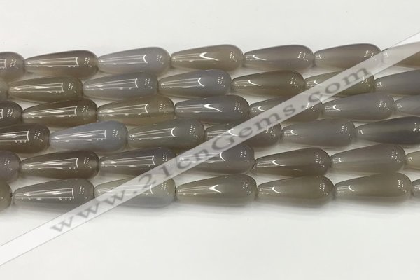 CTR400 15.5 inches 8*20mm teardrop agate beads wholesale