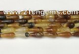 CTR401 15.5 inches 8*20mm teardrop agate beads wholesale