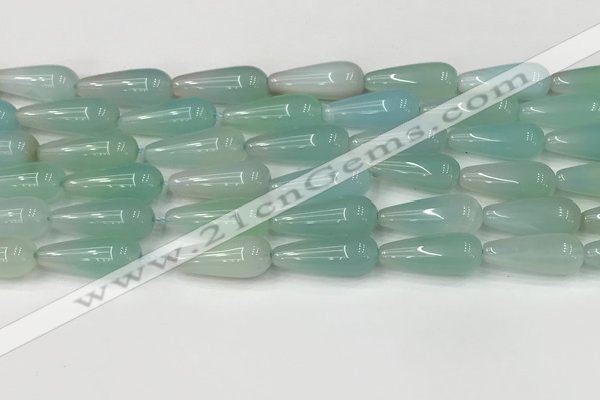 CTR404 15.5 inches 8*20mm teardrop agate beads wholesale