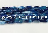 CTR405 15.5 inches 8*20mm teardrop agate beads wholesale