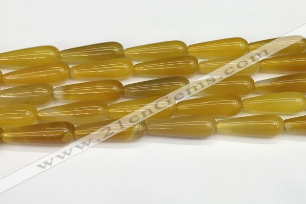 CTR415 15.5 inches 10*30mm teardrop agate beads wholesale