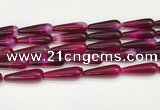 CTR420 15.5 inches 10*30mm teardrop agate beads wholesale