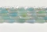 CTR424 15.5 inches 10*30mm teardrop agate beads wholesale