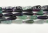 CTR430 15.5 inches 10*30mm teardrop agate beads wholesale