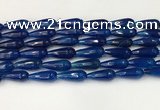 CTR442 15.5 inches 8*20mm faceted teardrop agate beads wholesale