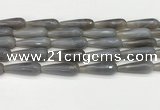 CTR450 15.5 inches 10*30mm faceted teardrop agate beads wholesale