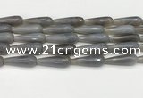 CTR450 15.5 inches 10*30mm faceted teardrop agate beads wholesale