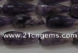 CTR94 15.5 inches 8*20mm faceted teardrop dogtooth amethyst beads