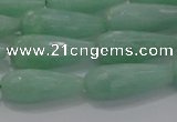 CTR98 15.5 inches 8*20mm faceted teardrop jade gemstone beads