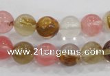 CTS04 15.5 inches 10mm round tigerskin glass beads wholesale