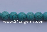 CTU05 15.5 inches 12mm round blue turquoise strand beads Wholesale