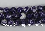 CTU1082 15.5 inches 8mm round synthetic turquoise beads wholesale