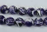 CTU1083 15.5 inches 10mm round synthetic turquoise beads wholesale