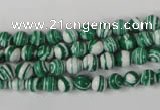 CTU1126 15.5 inches 6mm round synthetic turquoise beads wholesale