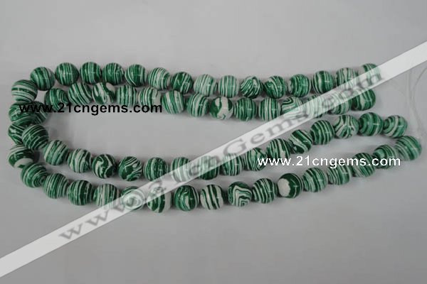 CTU1128 15.5 inches 10mm round synthetic turquoise beads wholesale