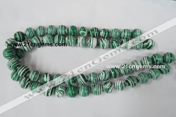 CTU1130 15.5 inches 14mm round synthetic turquoise beads wholesale