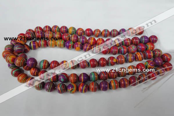 CTU1186 15.5 inches 6mm round synthetic turquoise beads wholesale